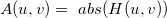 A(u,v)=\ abs(H(u,v)) 