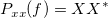  P_{xx}(f)=XX^{*}\,\!
