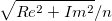 \sqrt{Re^2+Im^2}/n\,