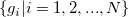 \left\{g_i|i = 1,2,...,N\right\}