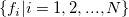 \left\{f_i| i = 1,2,...,N\right\}