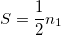 S=\frac 12n_1