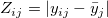 Z_{ij}=|y_{ij}-\bar y_j|