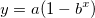 y=a(1-b^x)