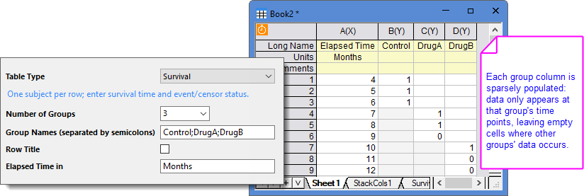 New Data Table Survival dialog.png