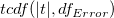 tcdf(|t|,df_{Error})