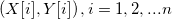 \left( X[i],Y[i]\right),i=1,2,...n