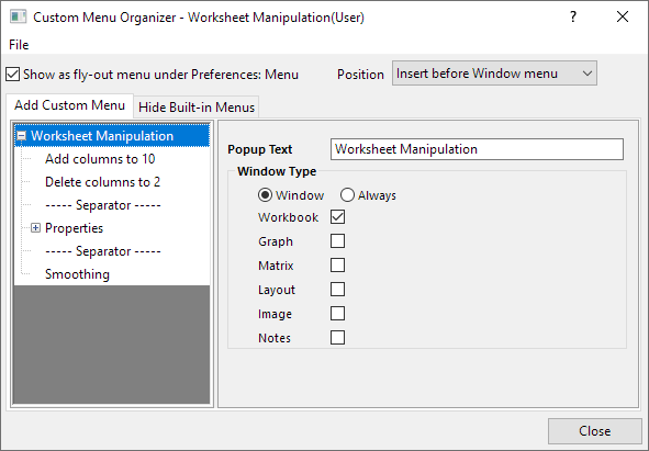 Custom Menu Organizer Dialog.png