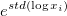 e^{std(\log x_i)}