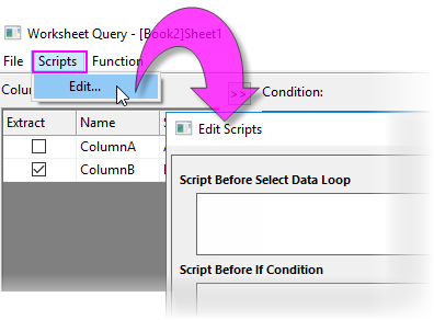 Wks query script menu.png