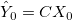\hat{Y}_0 = C X_{0}