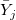 \bar{Y}_{j}