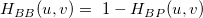 H_{BB}(u,v)=\ 1-H_{BP}(u,v)