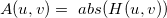 A(u,v)=\ abs(H(u,v)) 