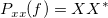  P_{xx}(f)=XX^{*}\,\!