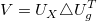 V=U_X \triangle U_g^T