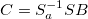 C=S_a^{-1}SB\ 