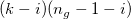 (k-i)(n_g-1-i)\ 