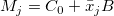M_j=C_0+\bar{x}_jB\ 