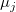 \mu_j\ 