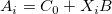 A_i=C_0+X_iB\ 