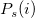 P_s(i)\,\!