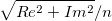 \sqrt{Re^2+Im^2}/n\,