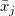\bar{x}_j\ 