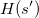 H(s')