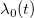 \lambda _0(t)\,\!
