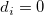 d_i=0\,\!