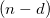 (n-d) \,\!