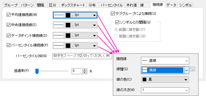 Customizing the Box Chart Connect Lines Tab Controls 01.png