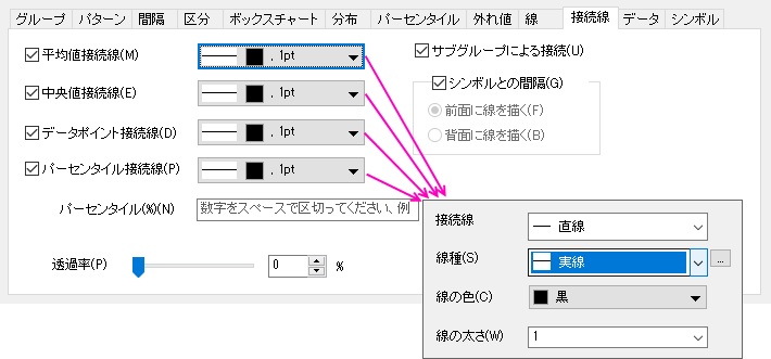 Customizing the Box Chart Connect Lines Tab Controls 01.png