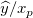\widehat{y}/x_p