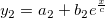 y_2 = a_2 + b_2e^{\frac{x}{c}}