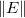 \left \|E\right \|