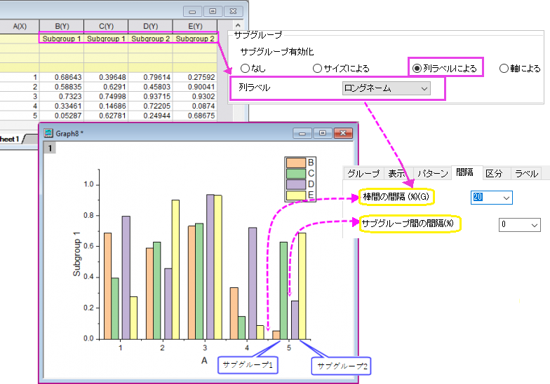 The (Plot Details) Spacing Tab ExampleForGap01.png