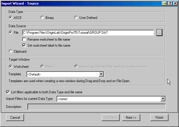 Choosing the Project Type for Your Dialog image83.gif