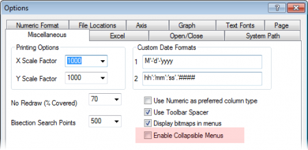 Options dialog collapisble menu.png