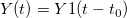 Y(t)=Y1(t-t_0)