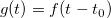 g(t)=f(t-t_0)