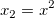 x_2=x^2 \,