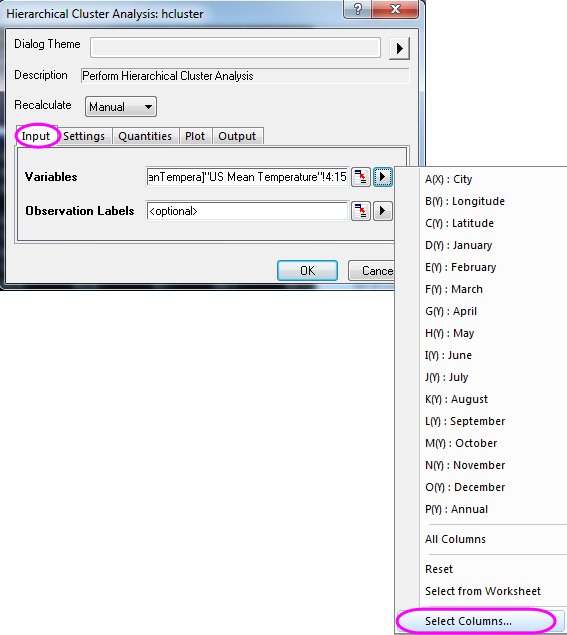 Cluster ex2 hcluster dialog1.png
