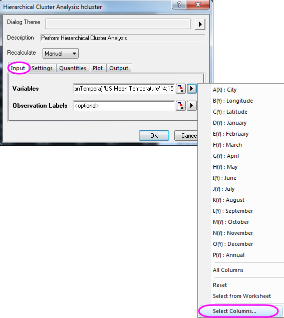 Cluster ex2 hcluster dialog1.png