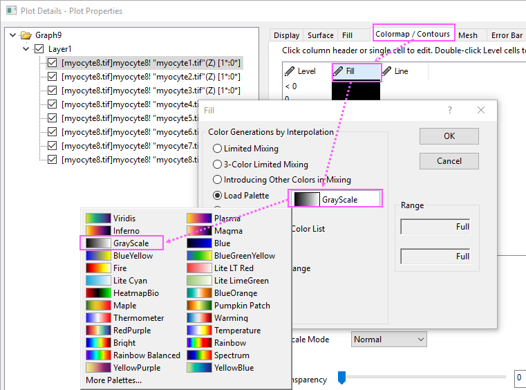 Flattened Colormap Surfaces with Increasing Z Offset 05.png