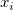 x_i