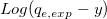 Log(q_{e,exp}-y)
