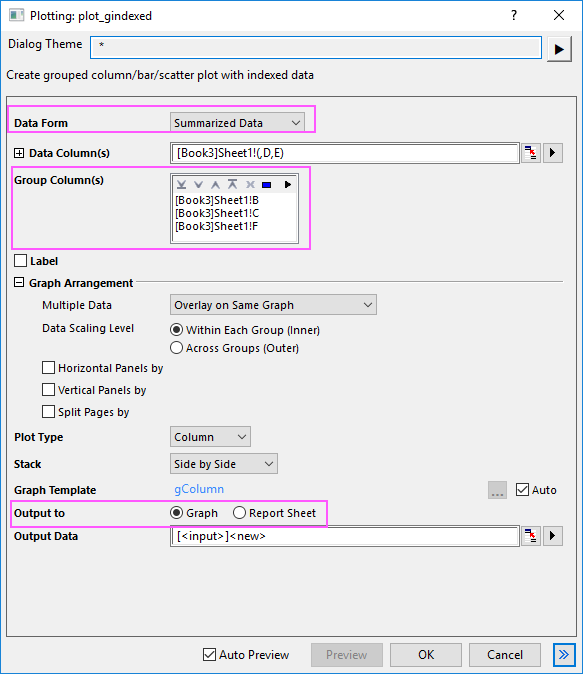 Grouped Column with Error Bars and Data Labels grouplist.png