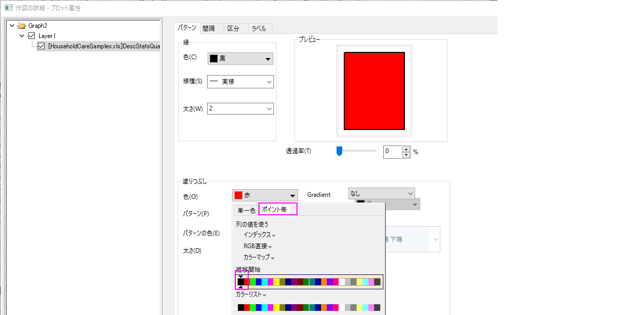 カテゴリー値と共有